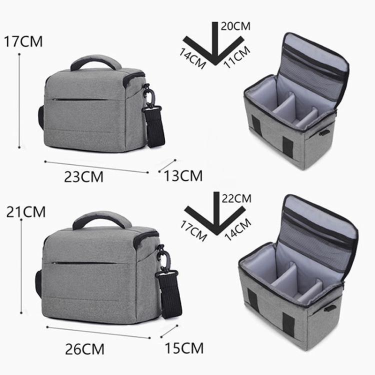 Bolso de hombro para cámara DSLR y bolso para cámara sin espejo, Small Gray, Small Black, Large Gray, Large Black