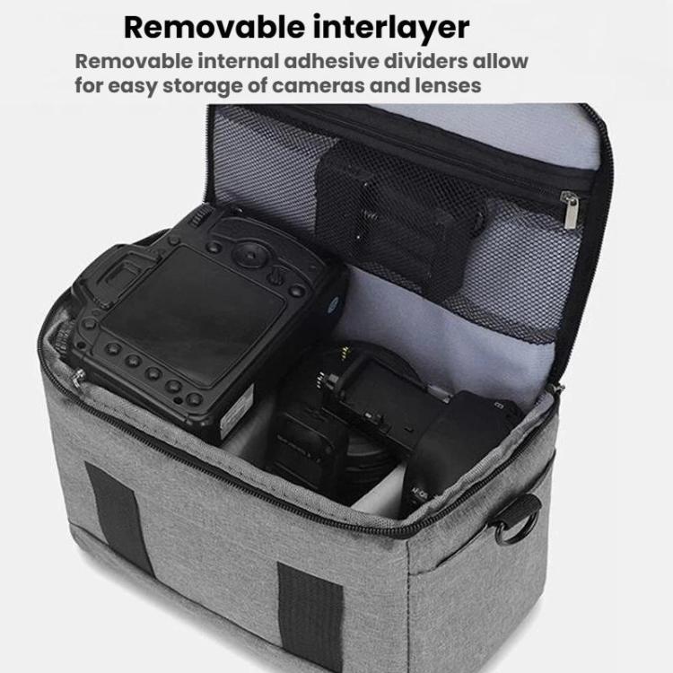 Bolso de hombro para cámara DSLR y bolso para cámara sin espejo, Small Gray, Small Black, Large Gray, Large Black