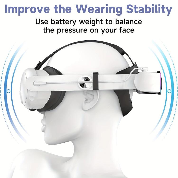 Batería de 10000 mAh con diadema ajustable de repuesto y accesorios para juegos de realidad virtual., For Meta Quest 3 / 3S Q8L-3, For Meta Quest 2 Q8L, For Meta Quest 2 Q8, For Meta Quest 3 / 3S Q8-3