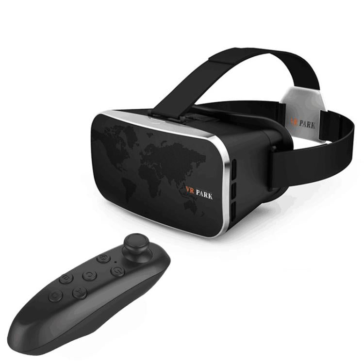 VRPARK V3 Auriculares de realidad virtual para móviles, ideales para películas y juegos en 3D. Gafas de realidad virtual universales para smartphones., With Y1 Remote Controller, Without Remote