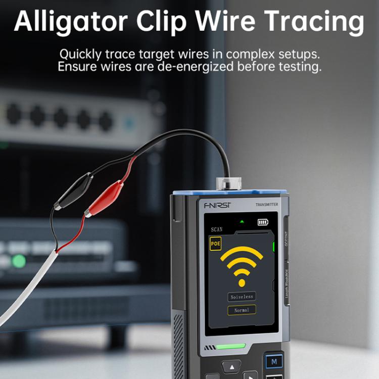 Localizador de cables multifuncional FNIRSI con comprobador de cables PoE antiinterferencias, LPM-10