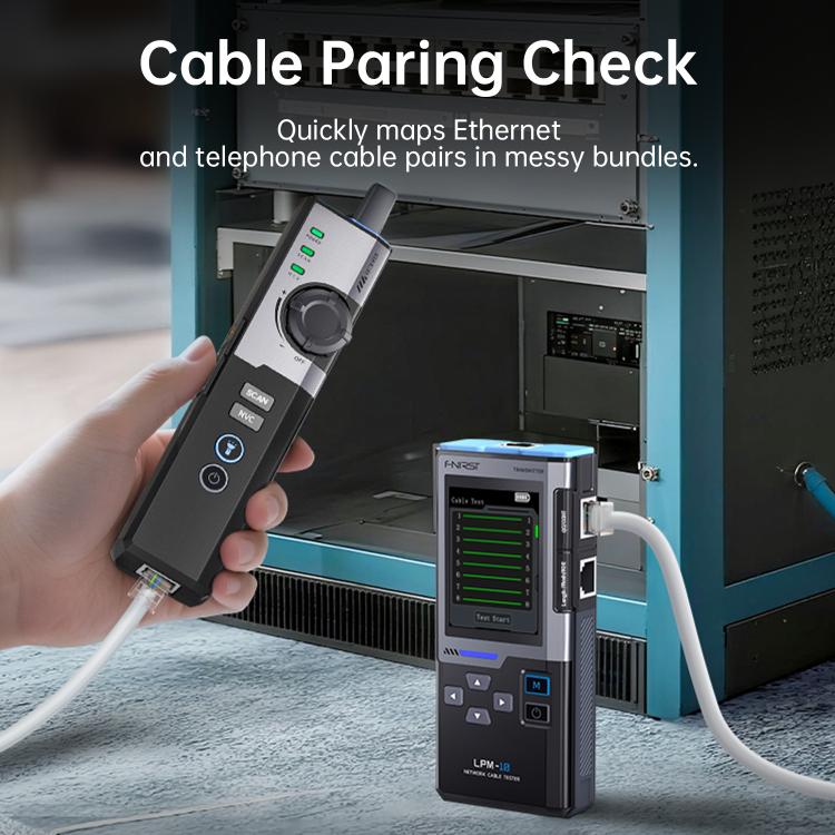 Localizador de cables multifuncional FNIRSI con comprobador de cables PoE antiinterferencias, LPM-10