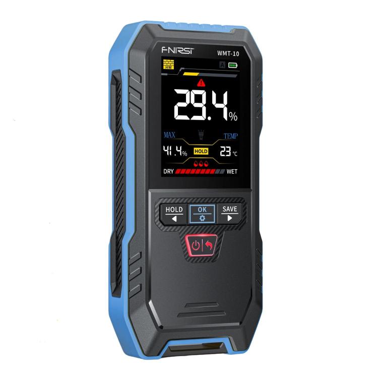 Detector de humedad para paneles de madera FNIRSI, Blue