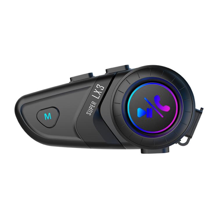 Auriculares inalámbricos Bluetooth impermeables para casco de motocicleta, LX3