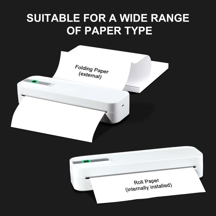 Impresora térmica inalámbrica recargable compatible con papel de 2 a 8,5 pulgadas para PDF, archivos, imágenes y papel para tatuajes., HZTZ A4RJ 200dpi White, HZTZ A4RJ 200dpi Black, HZTZ A4RJ PRO 300dpi White, HZTZ A4RJ PRO 300dpi Black