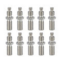 Adaptador de trípode de eje central de 1/4 a 3/8 de pulgada para cámara, 10pcs E7, 10pcs E8