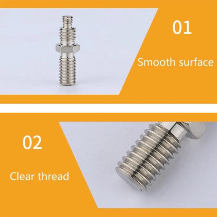 Adaptador de trípode de eje central de 1/4 a 3/8 de pulgada para cámara, 10pcs E7, 10pcs E8