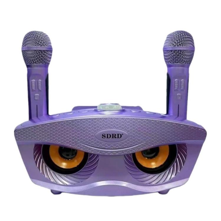 Altavoz inalámbrico Bluetooth SDRD SD306S con micrófono dual, máquina de karaoke portátil para cantar y transmitir en vivo.