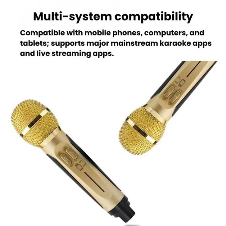 Altavoz inalámbrico Bluetooth SDRD SD306S con micrófono dual, máquina de karaoke portátil para cantar y transmitir en vivo.