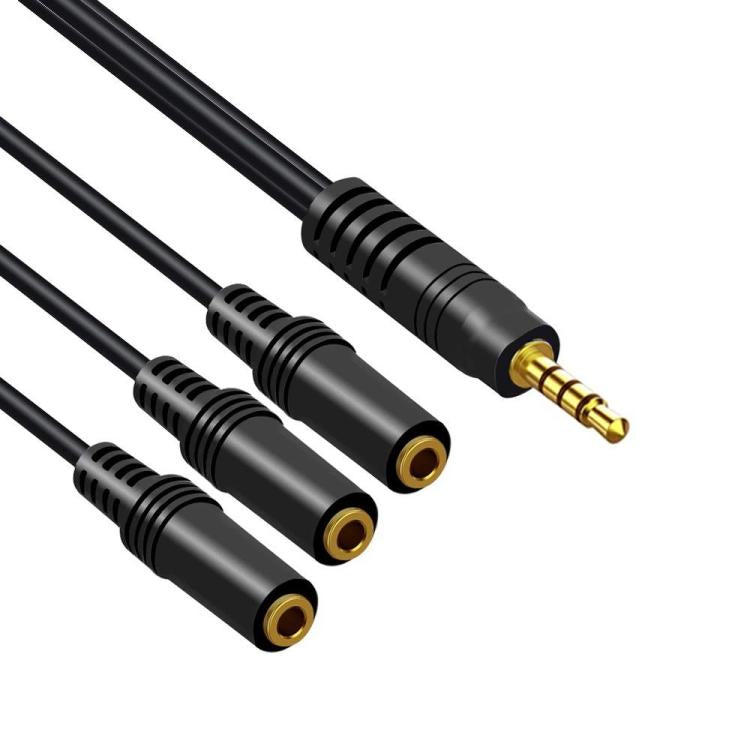Cable adaptador AUX para auriculares de portátil de 3,5 mm, 1 To 6, 1 To 5, 1 To 4, 1 To 3