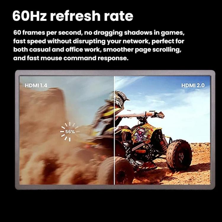 Monitor portátil de 14 pulgadas, compatible con USB-C y HDMI, ideal como segunda pantalla para portátiles., HYX-14R