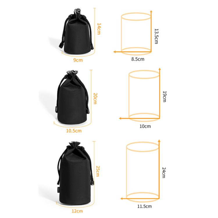 Funda para objetivo de cámara, ligera, suave y a prueba de golpes. Estuche interior para cámara., Cwatcun D296 Small, Cwatcun D296 Medium, Cwatcun D296 Large