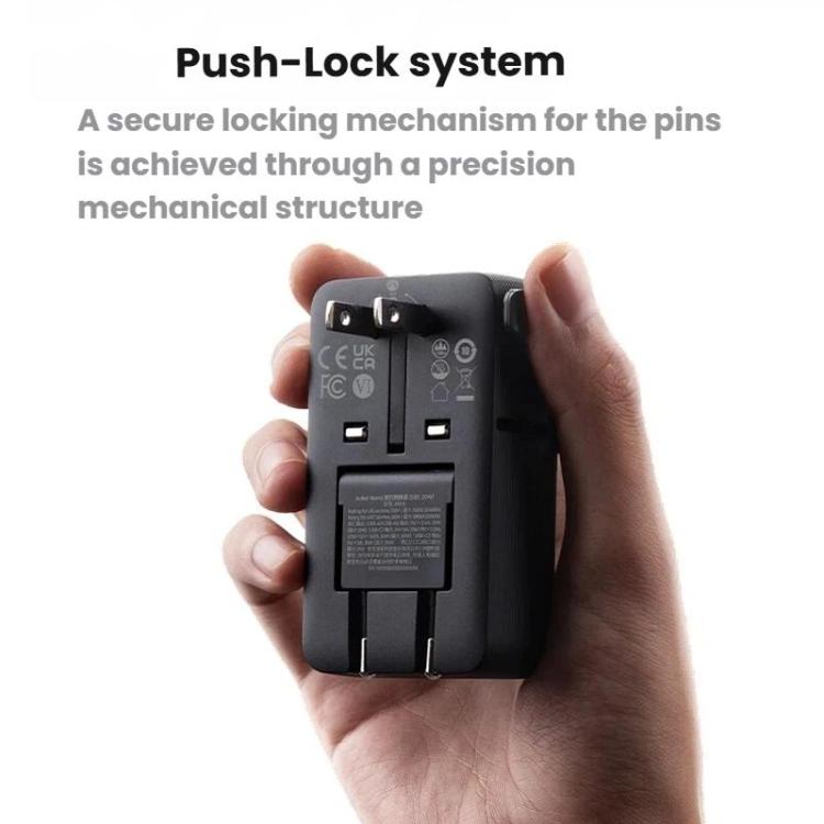 Adaptador universal portátil ANKER A9215 para varios países, carga rápida PD de 20 W, cargador inteligente.