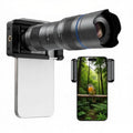 Lente telefoto zoom universal APEXEL totalmente metálico 20-40x para smartphones, telescopio HD para teléfono, ideal para fotografía lunar y de conciertos., APL-20-40X