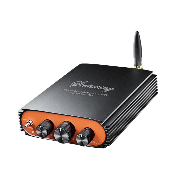 Amplificador digital HiFi de alta potencia Sienwiny YS-KL5 con Bluetooth 5.3, doble canal, chip TPA3255 y 600 W., EU Plug, US Plug