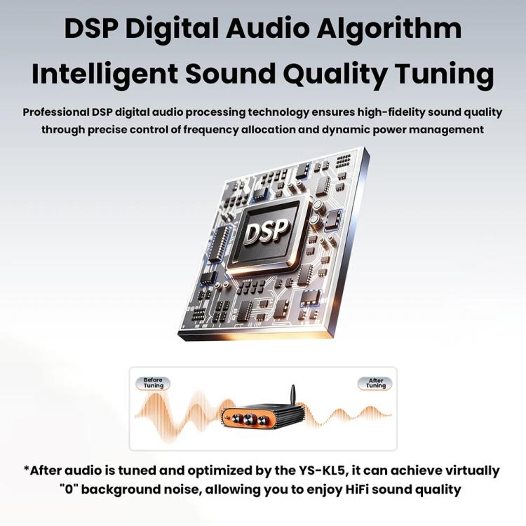 Amplificador digital HiFi de alta potencia Sienwiny YS-KL5 con Bluetooth 5.3, doble canal, chip TPA3255 y 600 W., EU Plug, US Plug
