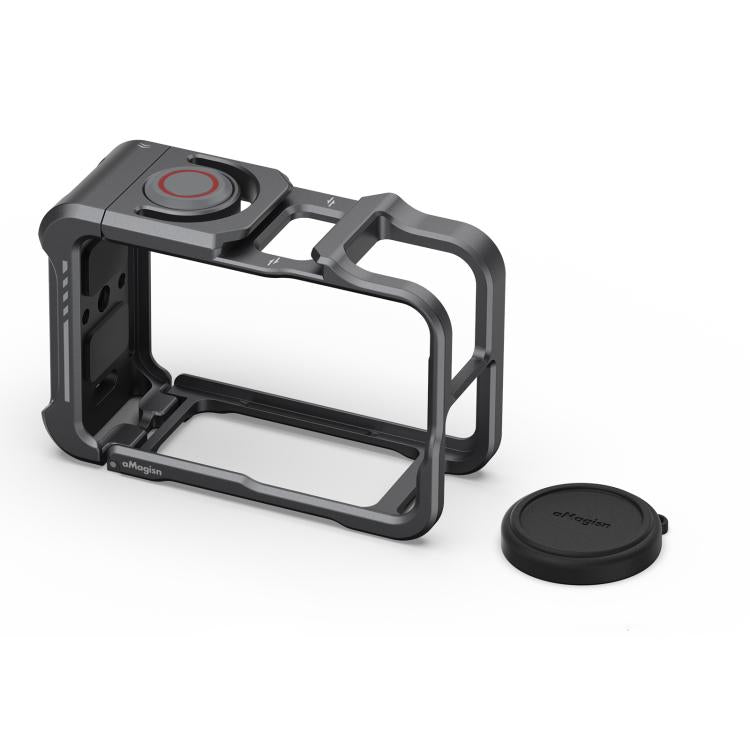 Para DJI OSMO Action 5 Pro /4/3, jaula metálica para cámara aMagisn 2.0 con marco protector de liberación rápida y tapa de lente de silicona., Action 5 Pro /4/3 Metal Cage