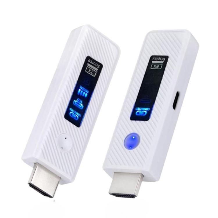 Transmisor HDMI inalámbrico 2 en 1, dispositivo de duplicación de pantalla de 60 m para portátiles y PC, extensor inalámbrico 1080P 60Hz