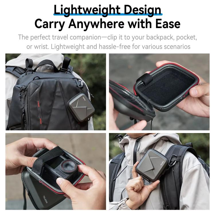 Funda universal antigolpes para cámara deportiva. Bolsa de almacenamiento antichoque., TELESIN S6-PRC-07