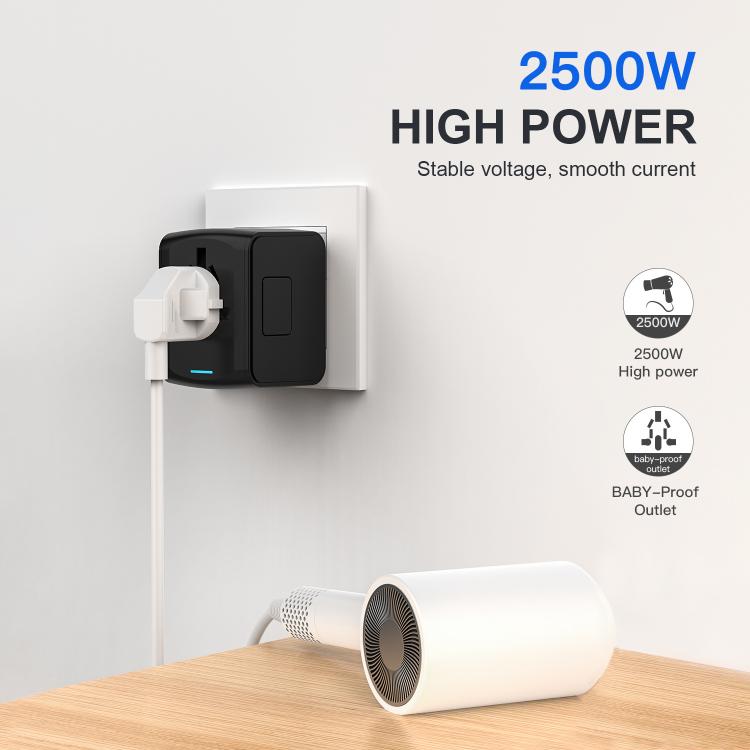 Adaptador de viaje con 3 puertos USB y toma de corriente tipo C, cargador multifunción universal, enchufe para EE. UU., UE, Reino Unido y Australia., 199T-3U