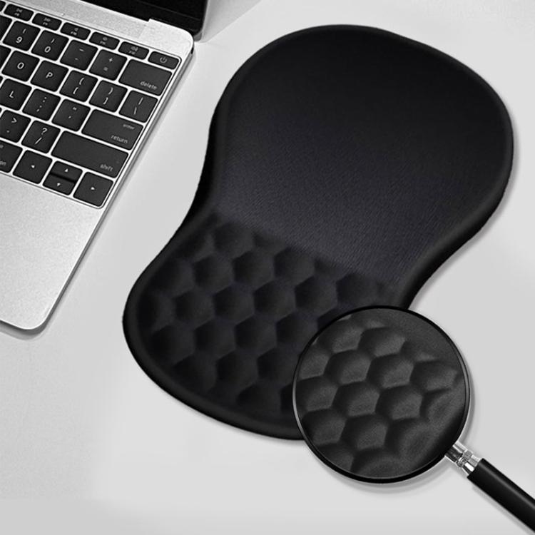 Alfombrilla de ratón ergonómica de silicona con reposamuñecas para juegos y uso de oficina.