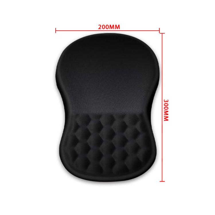 Alfombrilla de ratón ergonómica de silicona con reposamuñecas para juegos y uso de oficina.