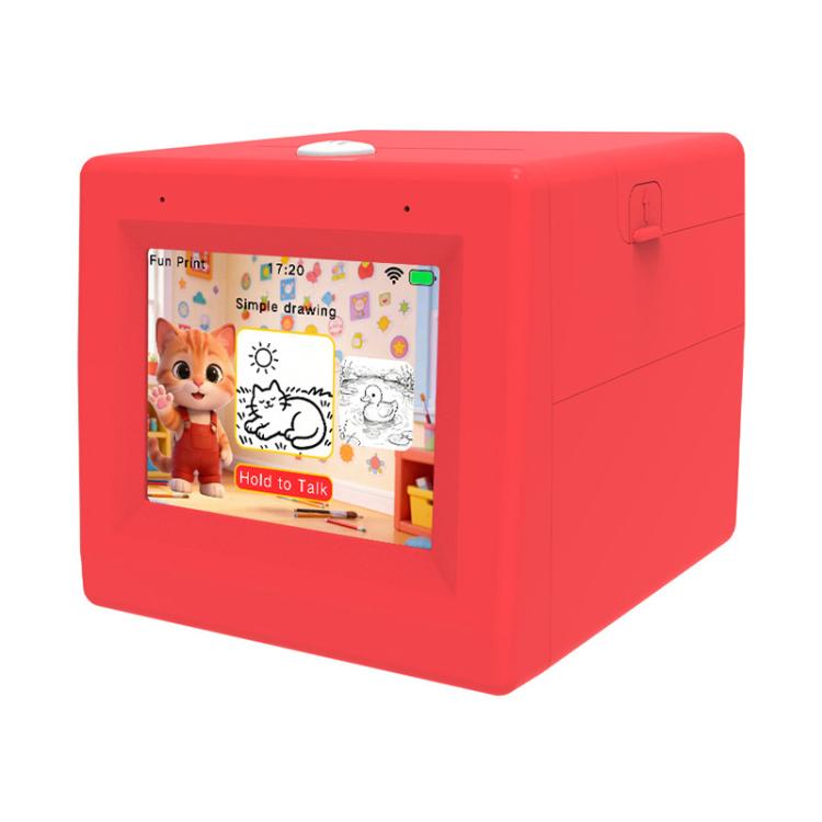 Impresora térmica inalámbrica mini Q15 con IA, pantalla de 3,5 pulgadas y función de conversión de voz a imagen.