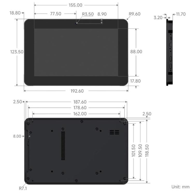 Waveshare ESP32-P4-WIFI6 HMI Placa de desarrollo de pantalla táctil todo en uno con 10 puntos de contacto, 7 inch, 8 inch, 10.1 inch