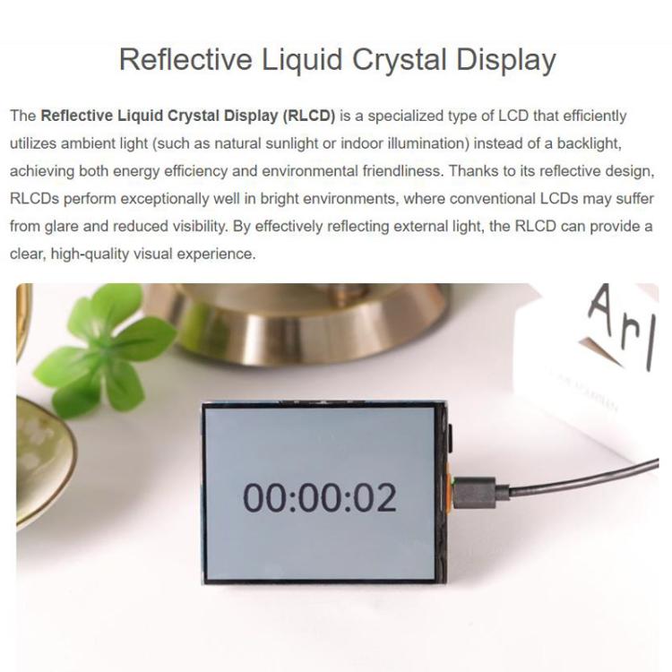 La placa de desarrollo ESP32-S3 con pantalla RLCD totalmente reflectante de 4,2 pulgadas admite comunicación Wi-Fi y BLE de modo dual (sin batería)., 33507