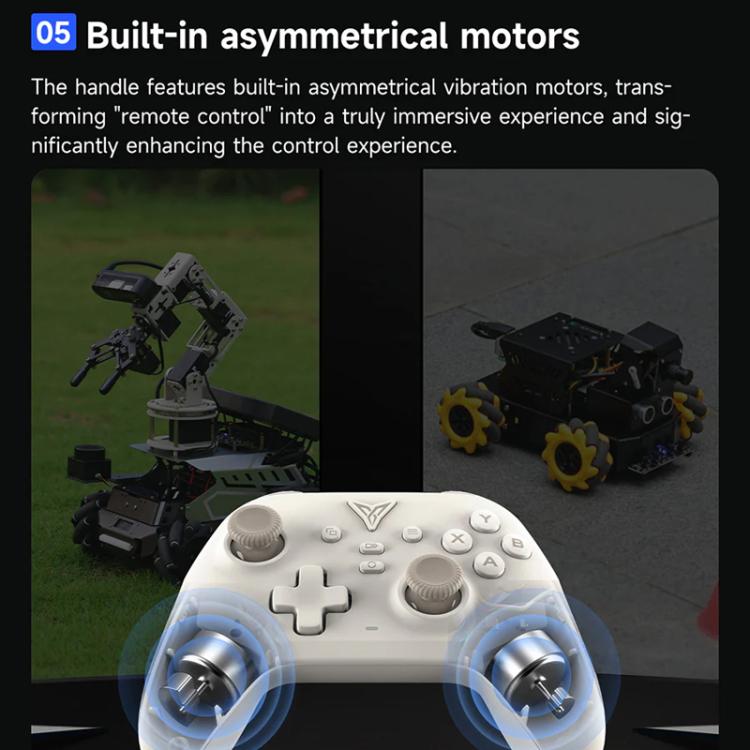 YAHBOOM Mando inalámbrico para robot ROS de tres modos para Jetson, Raspberry Pi, Switch y PC