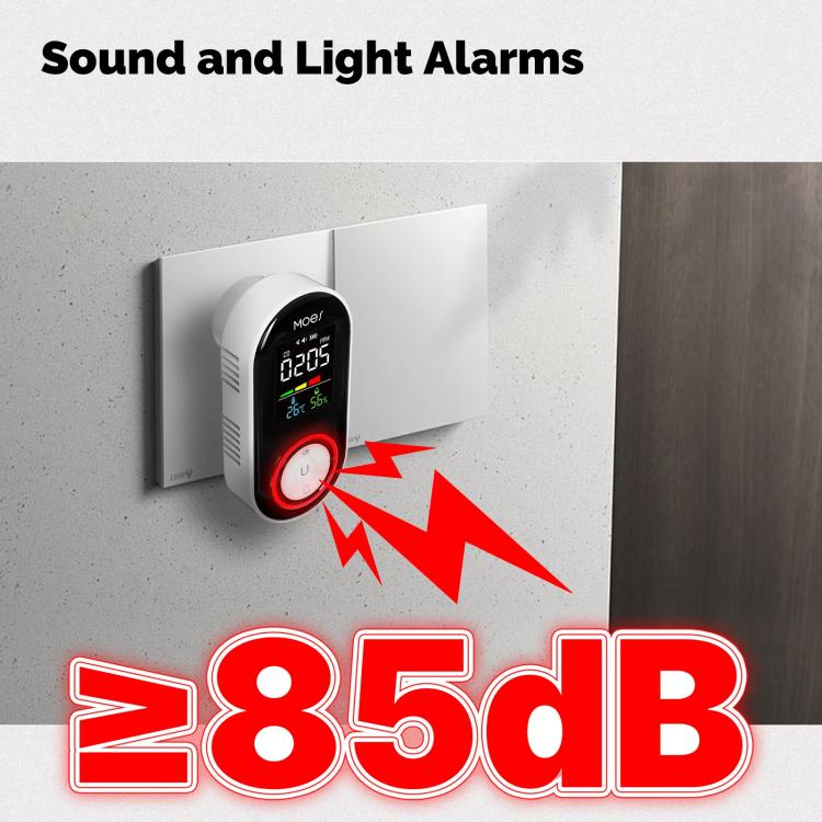 Sensor de alarma de monitoreo de temperatura y humedad para detector de monóxido de carbono MOES, 3 In 1 US Plug, 3 In 1 EU Plug, 4 In 1 Gas US Plug, 4 In 1 Gas EU Plug, 4 In 1 Smoke US Plug, 4 In 1 Smoke EU Plug, 5 In 1 Gas+Smoke US Plug              ...