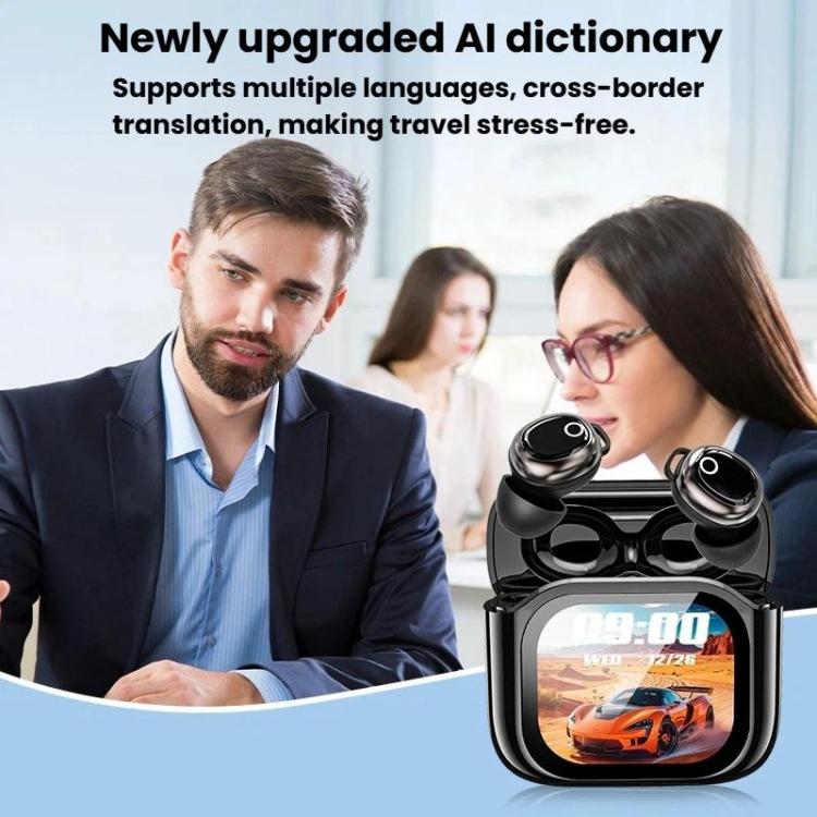 Auriculares Bluetooth JM28 Mini con pantalla a color, traducción y cancelación de ruido. Auriculares intrauditivos., JM28