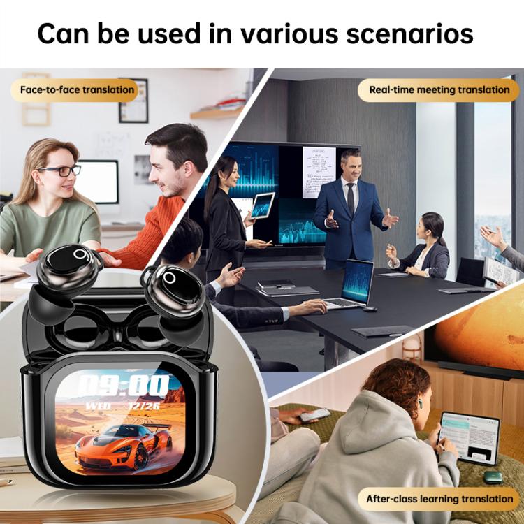 Auriculares Bluetooth JM28 Mini con pantalla a color, traducción y cancelación de ruido. Auriculares intrauditivos., JM28