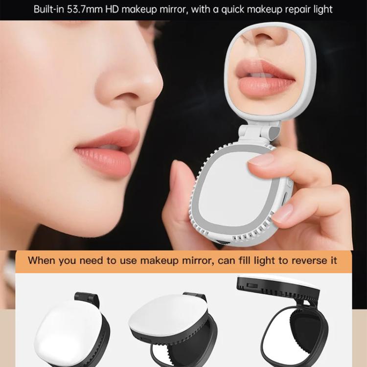 Luz magnética tricolor K10 para teléfono, ideal para transmisiones en vivo, fotografía, belleza, uso portátil y selfies de bolsillo en exteriores.