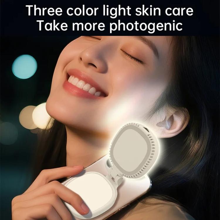 Luz magnética tricolor K10 para teléfono, ideal para transmisiones en vivo, fotografía, belleza, uso portátil y selfies de bolsillo en exteriores.
