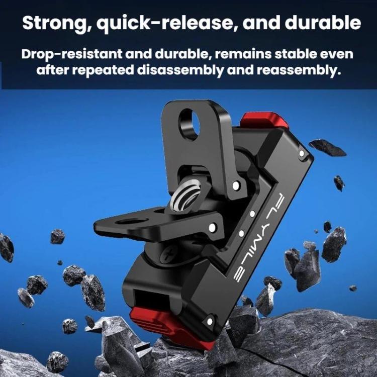Base adaptadora magnética de liberación rápida Flymile para DJI Osmo 360 / Action 3 / 4 / 5 Pro, Plastic