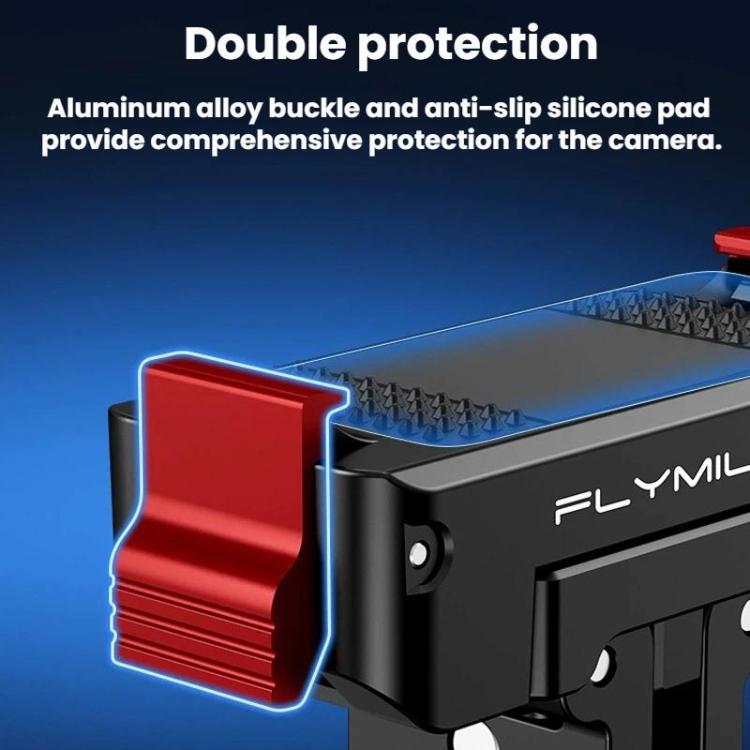 Base adaptadora magnética de liberación rápida Flymile para DJI Osmo 360 / Action 3 / 4 / 5 Pro, Plastic