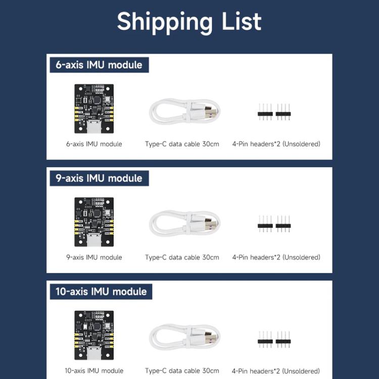 Módulo sensor IMU AHRS compatible con ROS1 y ROS2 para Jetson Raspberry Pi, YAHBOOM 6-axis, YAHBOOM 9-axis, YAHBOOM 10-axis