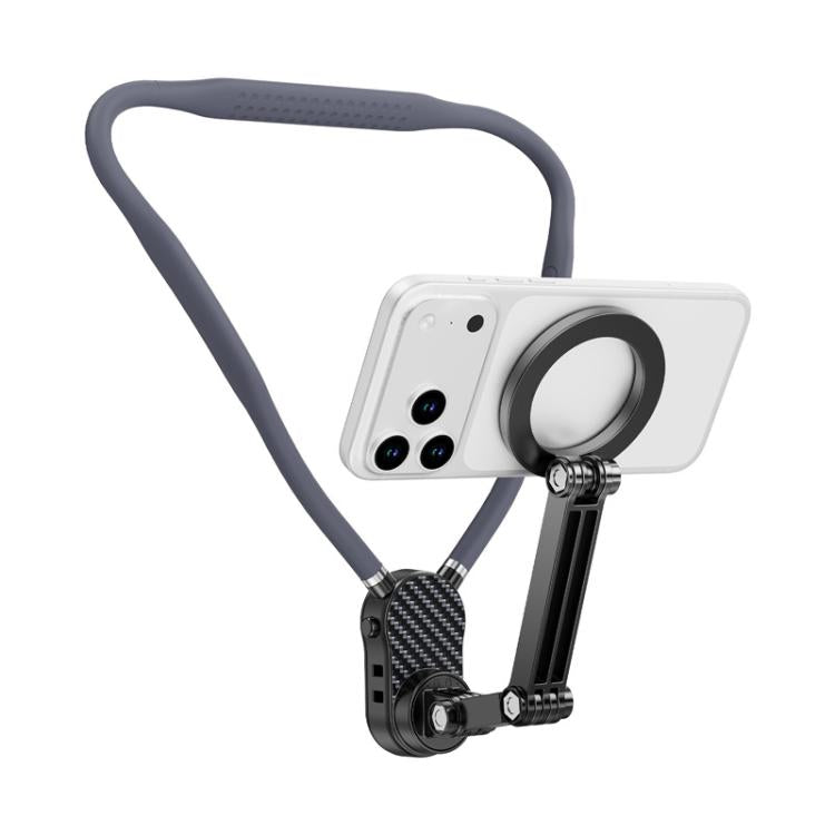 Soporte para teléfono de cuello para ciclismo con vista en primera persona y montaje en el pecho para disparos antivibración, Magnetic, Clip, Action Camera