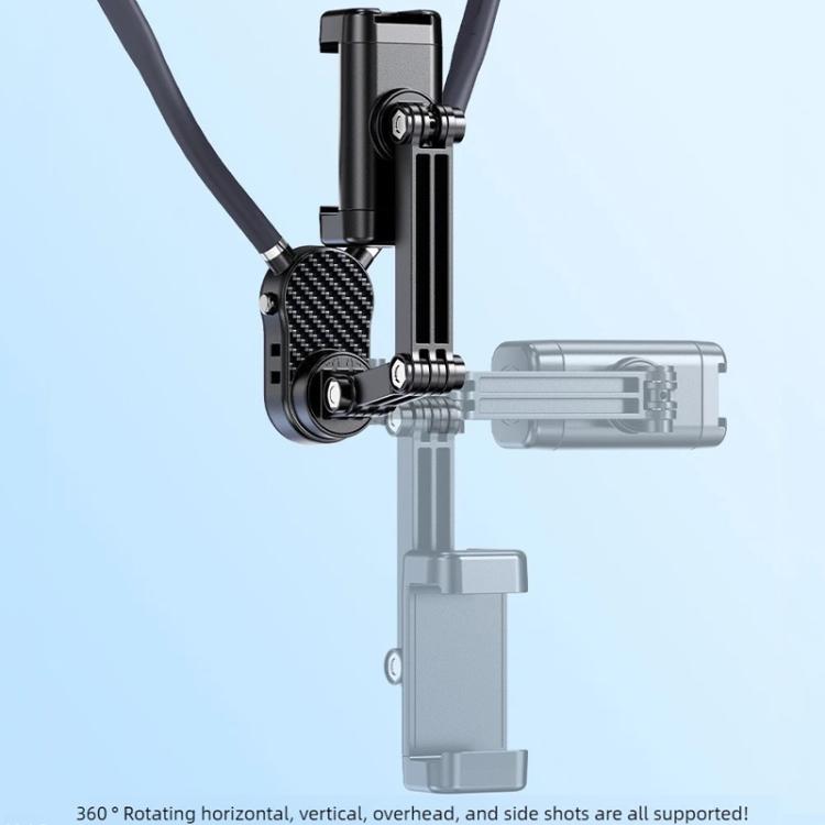 Soporte para teléfono de cuello para ciclismo con vista en primera persona y montaje en el pecho para disparos antivibración, Magnetic, Clip, Action Camera