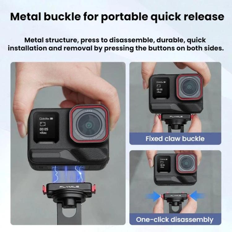Soporte de extensión magnético de liberación rápida Flymile para Insta360 Ace Pro / 2