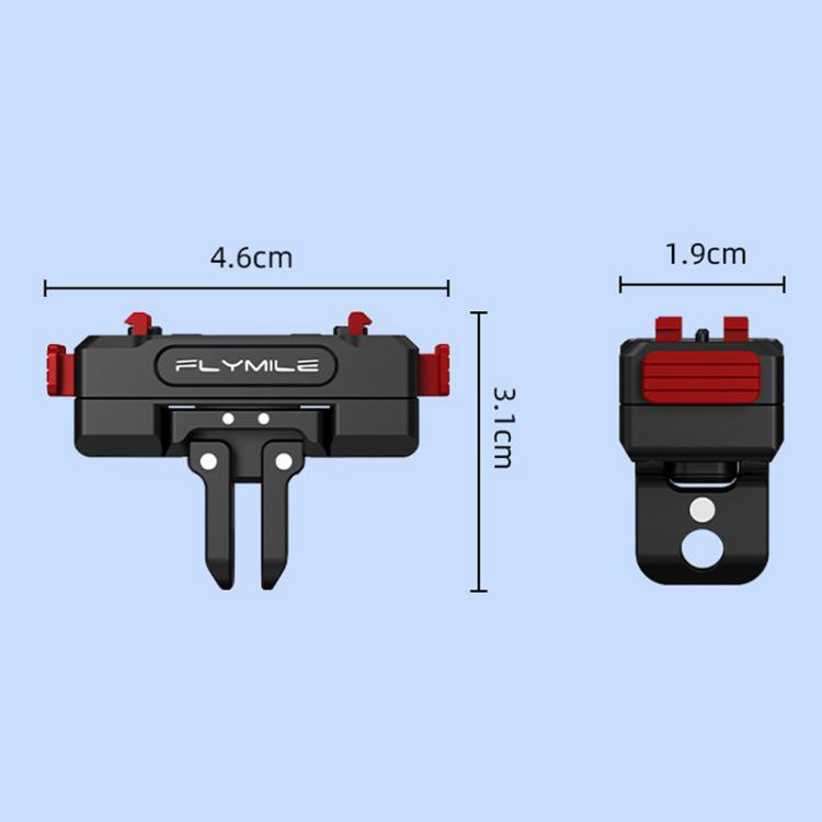 Base giratoria extensible magnética de liberación rápida Flymile para Insta360 Ace Pro 2 / X5