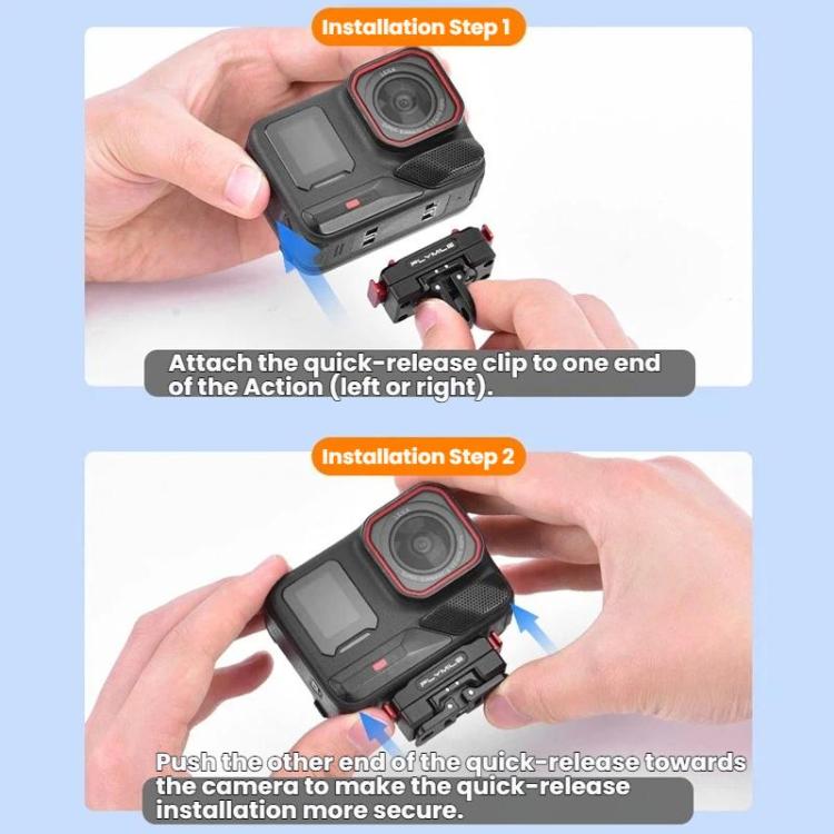 Base giratoria extensible magnética de liberación rápida Flymile para Insta360 Ace Pro 2 / X5