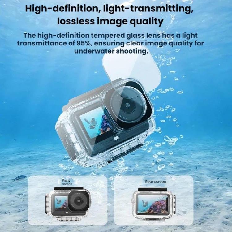 Estuche magnético impermeable de liberación rápida para buceo DJI Osmo Action 6 Flymile de 60 m