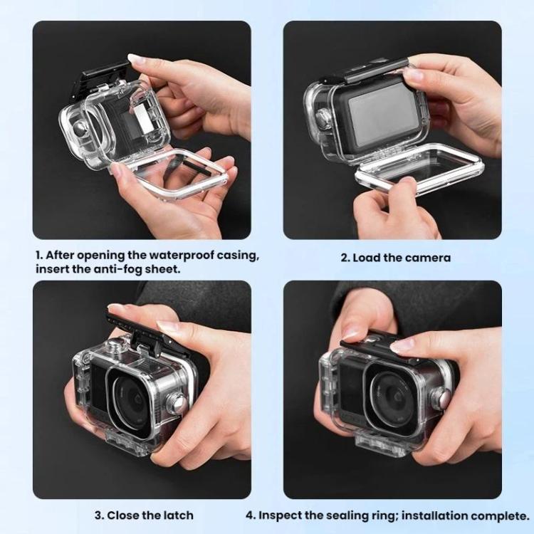 Estuche magnético impermeable de liberación rápida para buceo DJI Osmo Action 6 Flymile de 60 m