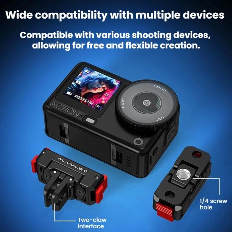 Base de expansión magnética giratoria de liberación rápida para DJI Osmo Action 6