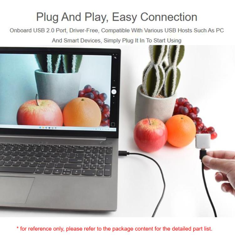 La cámara USB OV2735 de 2 MP admite puerto USB 2.0 tipo C y conector SH1.0 de 4 pines., 33122