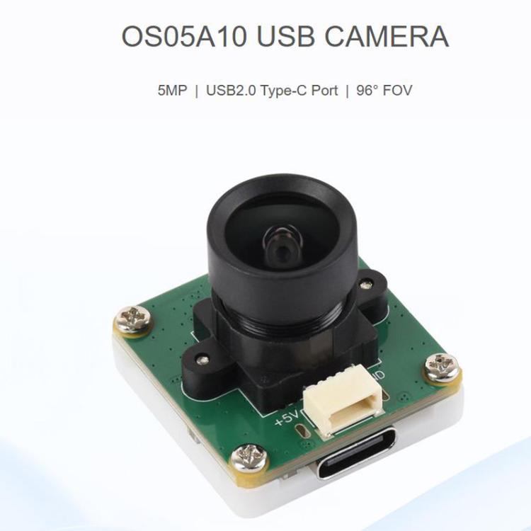 La cámara USB OS05A10 de 5 MP admite puerto USB 2.0 tipo C y conector SH1.0 de 4 pines., 33123