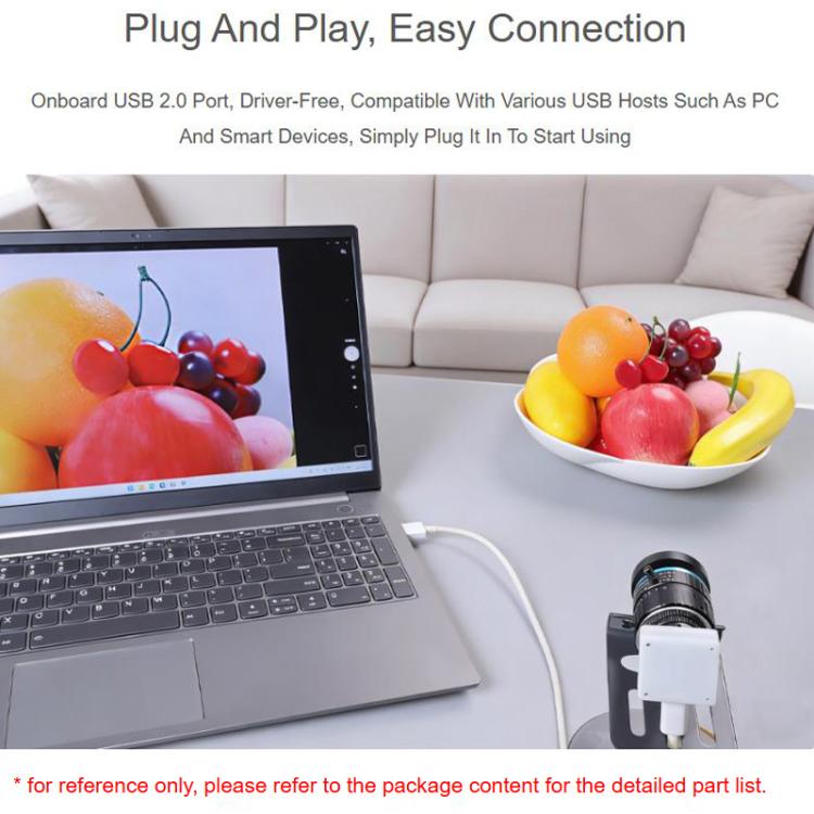 Cámara USB IMX577 de 12 MP con resolución de 3840 x 3024, Plug and Play y compatible con lentes C/CS., 33161
