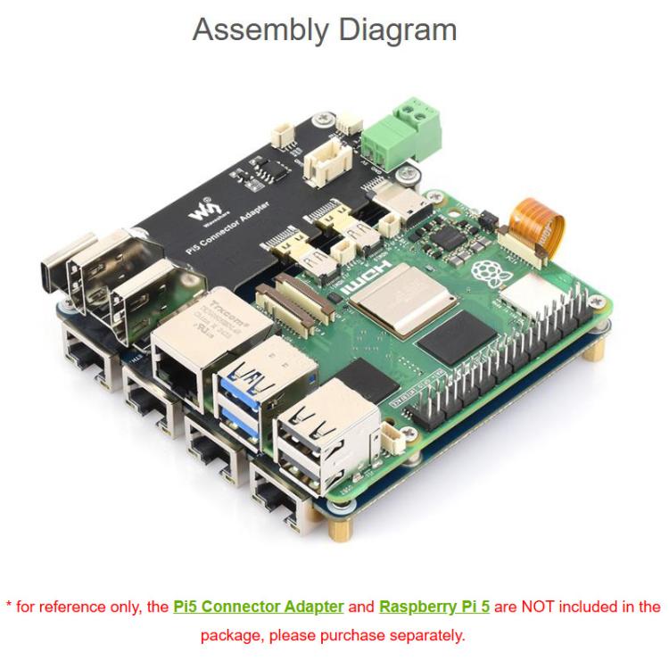 Placa adaptadora Waveshare PCIe a puerto ETH de 4 canales, compatible con Raspberry Pi OS, sin necesidad de controladores, Plug and Play., Gigabit ETH, 2.5G ETH